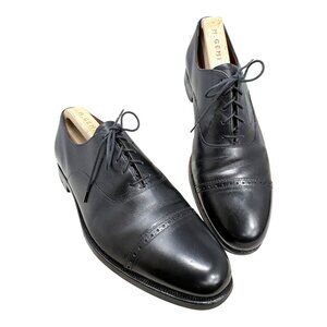 Peal & Co for Brooks Brothers Black Medallion Cap Toe Oxford